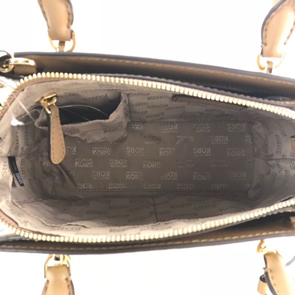 MICHAEL KORS Ellis SM Convertible Leather Satchel